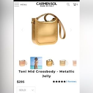 Carmen Sol Gold Purse